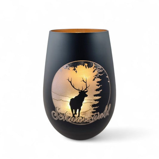 Glaswindlicht Hirschpanorama