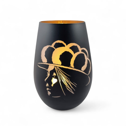 Glaswindlicht Black Forest Lady