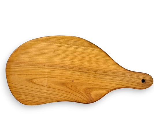 Schneidebrett Kirsch Naturform mit Griff