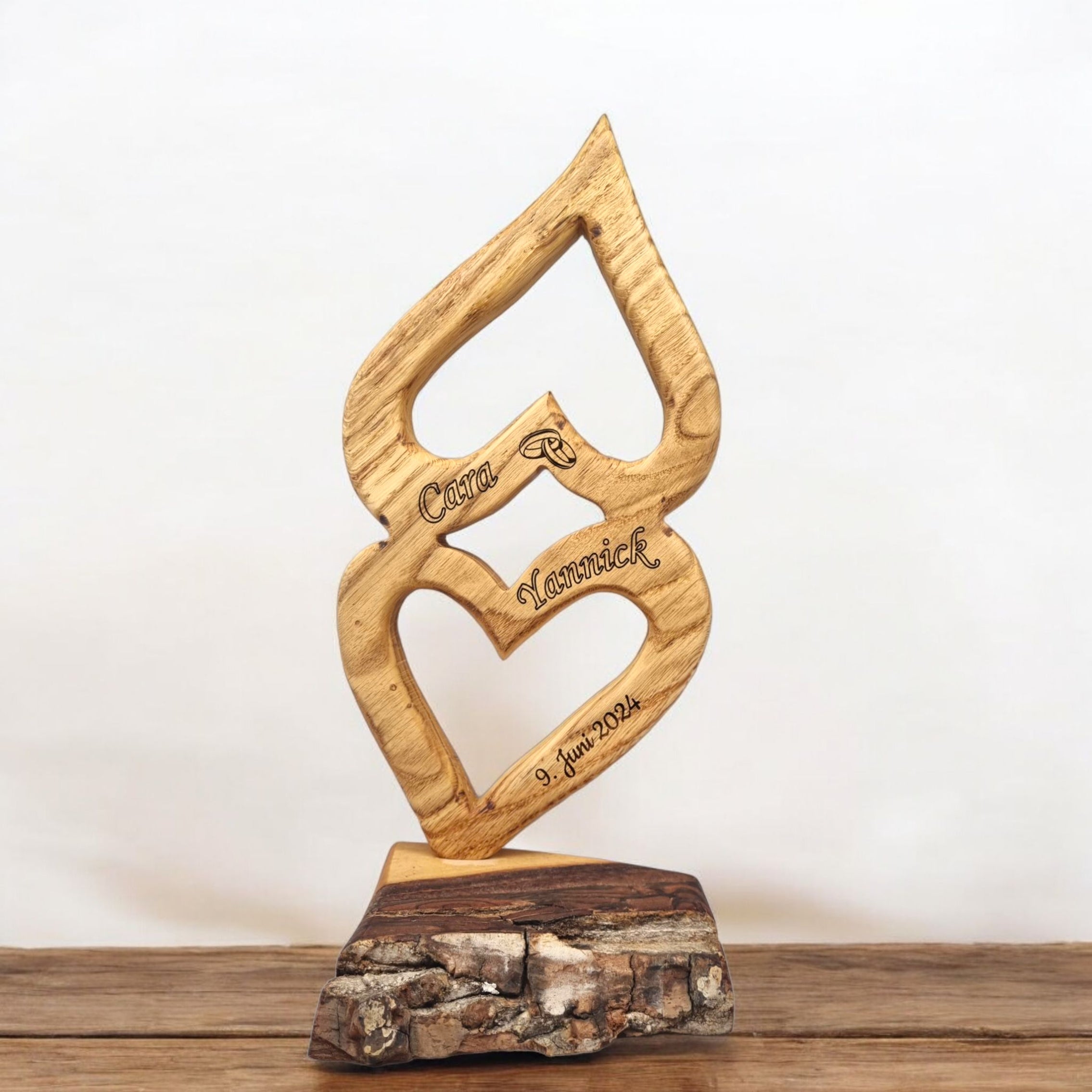 Doppelherz Skulptur