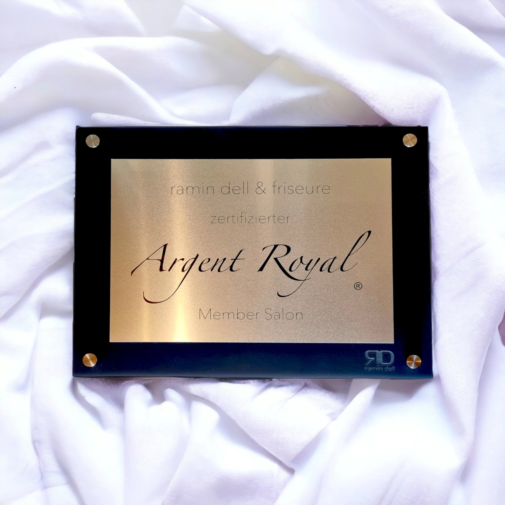 Firmenschild Argent Royal Salon